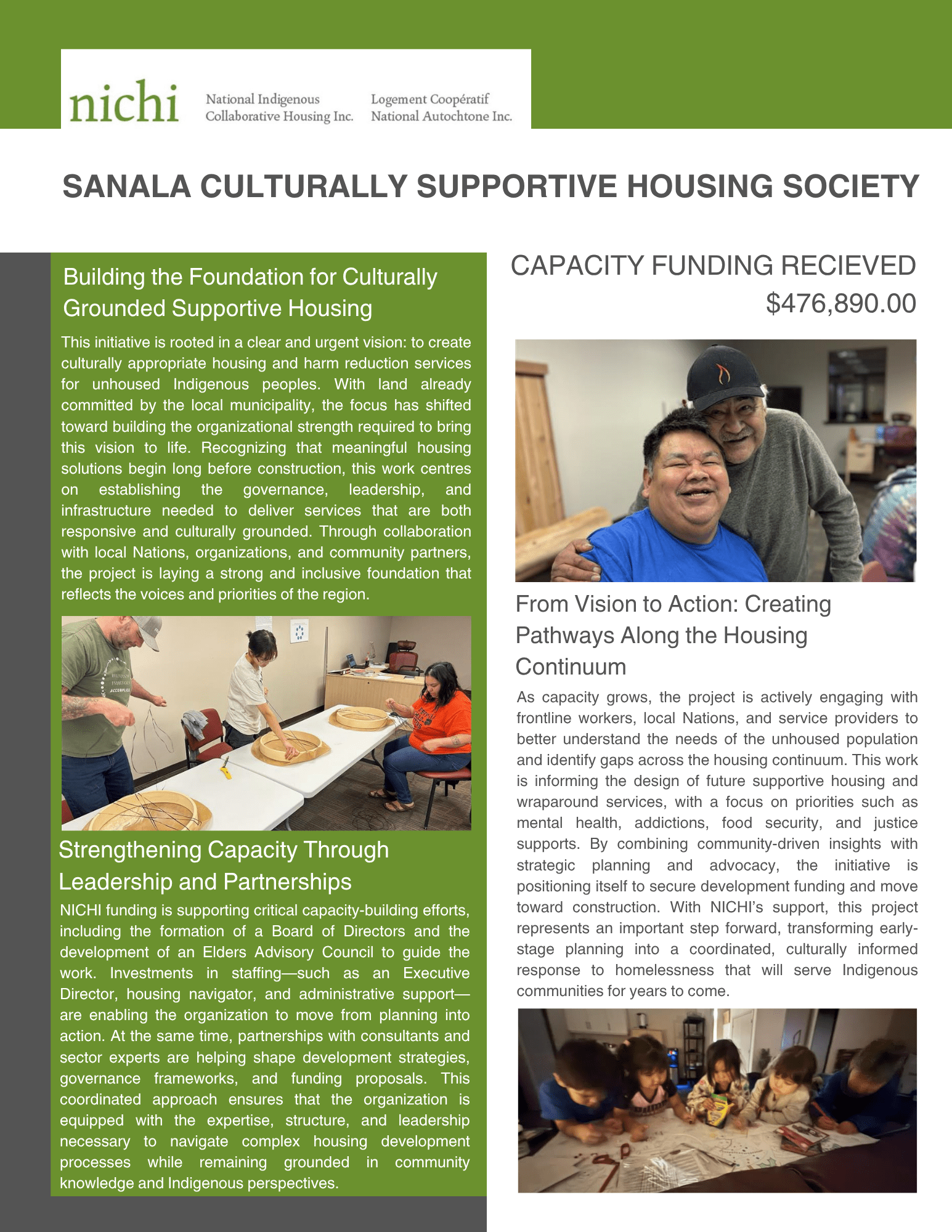 Sanala Culturally Supportive Housing Society