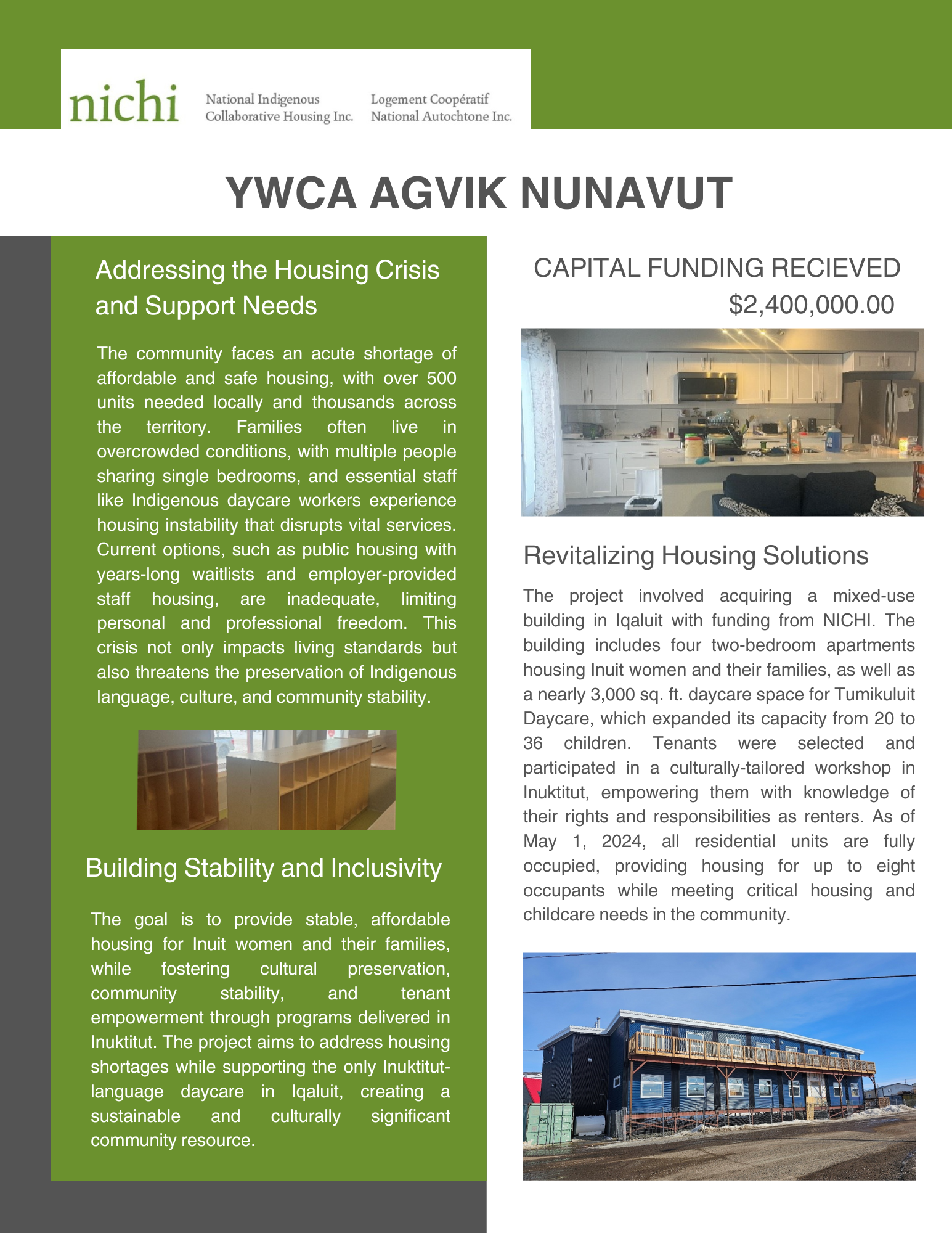YWCA Agvik Nunavut